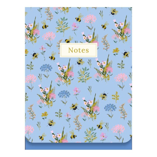 Magnetic notepad 75x100mm Pictura Prairie d'Abeilles Bleue