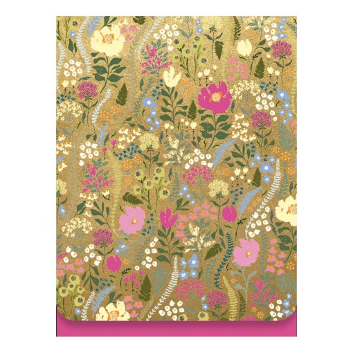 Magnetic notepad 75x100mm Pictura Floral Doré