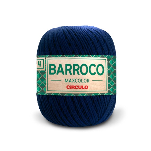 Fio de crochet Círculo Barroco Maxcolor 4 200g anil profundo 2856
