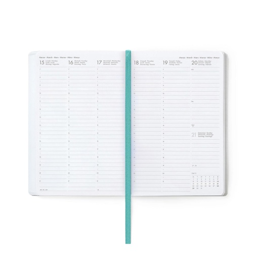 Agenda semanal 120x180mm 2027 Legami Bee "Tiny Wings Big Dream" com elástico