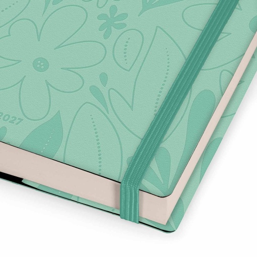 Agenda diária 120x180mm 2027 Legami Botanic Garden "Find the Beauty in Every Day" com elástico