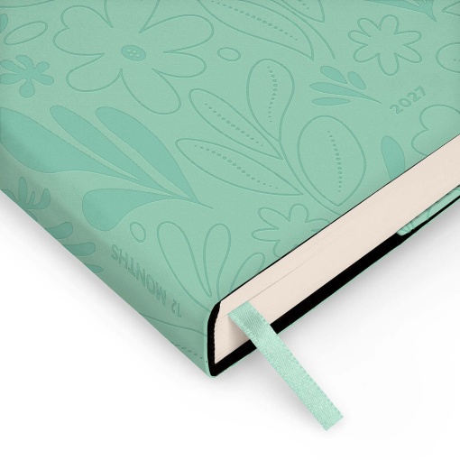 Agenda diária 120x180mm 2027 Legami Botanic Garden "Find the Beauty in Every Day" com elástico