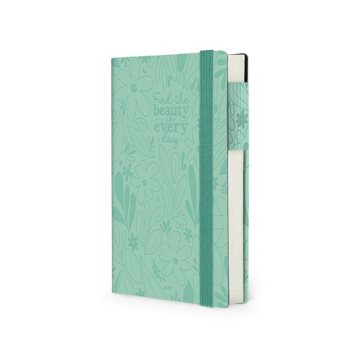 Agenda diária 120x180mm 2027 Legami Botanic Garden "Find the Beauty in Every Day" com elástico