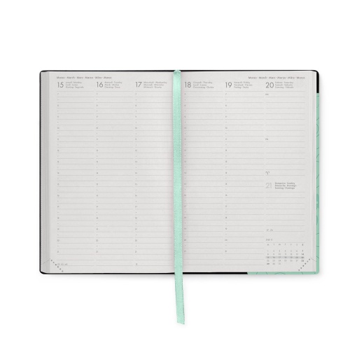 Agenda semanal 120x180mm 2027 Legami Botanic Garden "Find the Beauty in Every Day" com elástico