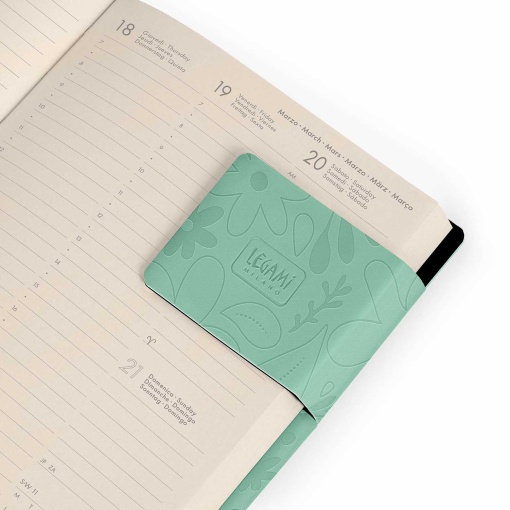 Agenda semanal A6 2027 Legami Botanic Garden "Find the Beauty in Every Day" com elástico
