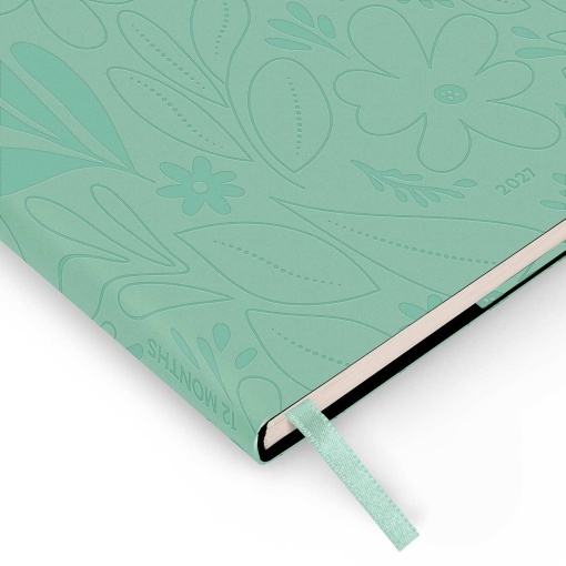 Agenda semanal A6 2027 Legami Botanic Garden "Find the Beauty in Every Day" com elástico