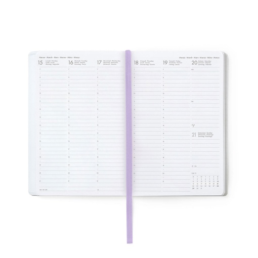 Agenda semanal 120x180mm 2027 Legami Fairy Tale "Every Day Is a New Chapter" com elástico