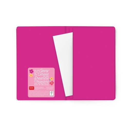 Agenda semanal 120x180mm 2027 Legami Flowers "La Vie Est Belle" com elástico