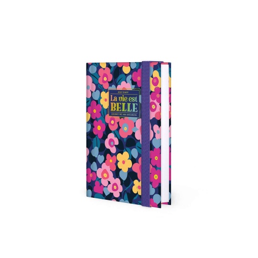 Agenda diária A6 2027 Legami Flowers "La Vie Est Belle" com elástico