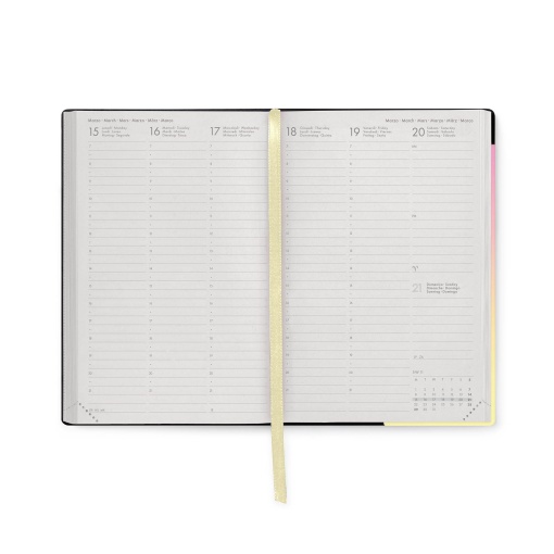 Agenda semanal 120x180mm 2027 Legami Sunrise Lover com elástico