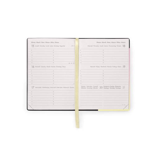 Agenda semanal A6 2027 Legami Sunrise Lover com elástico