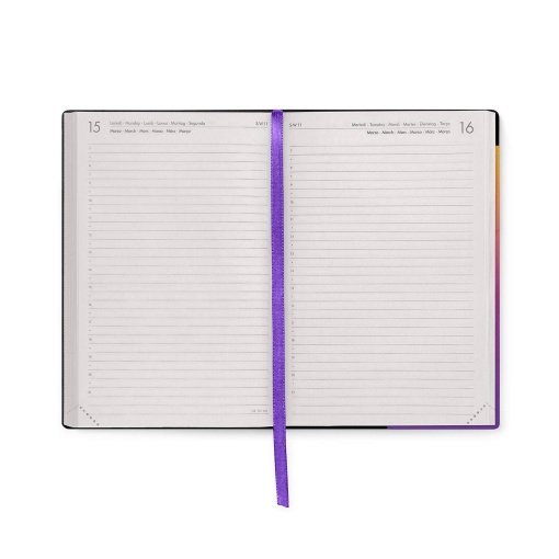 Agenda diária 120x180mm 2027 Legami Sunset Vibes com elástico