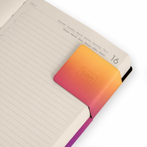 Agenda diária 120x180mm 2027 Legami Sunset Vibes com elástico