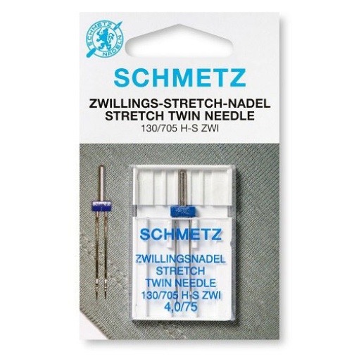 Agulha para máquina costura paralela n.75 Schmetz 4mm D705HS 75ZWI40