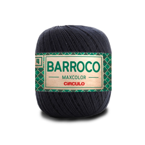 Fio de crochet Círculo Barroco Maxcolor 4 200g preto 8990