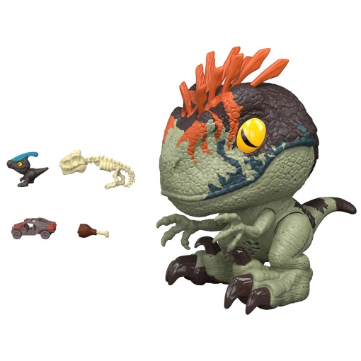 Jurassic World devorador feroz Velociraptor 18cm Mattel JKG86