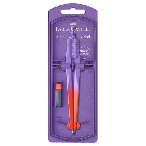 Compasso Faber-Castell Follow Your Flow com 3 peças sortido