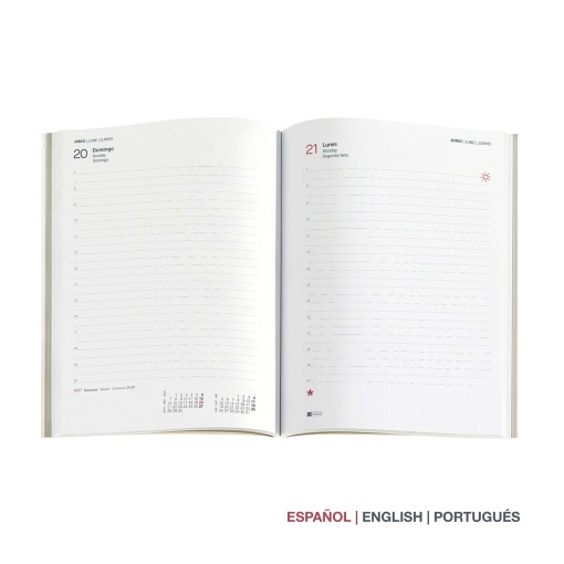 Miquelrius Plus Luxor Black A5 2027 Daily Planner