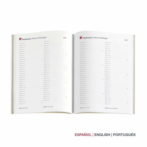Weekly agenda A5 2027 Miquelrius Plus Luxor black