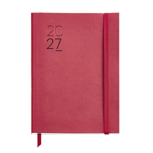 A5 2027 Weekly Planner, Miquelrius Plus Luxor, Red