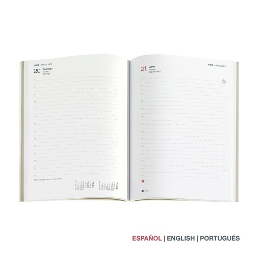 A5 2027 Miquelrius Plus Luxor blue daily planner