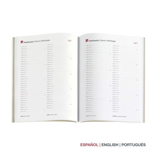 A5 2027 Miquelrius Plus Luxor blue daily planner