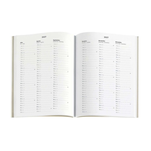 A5 2027 Daily Planner Miquelrius Plus Back to Basics Blue
