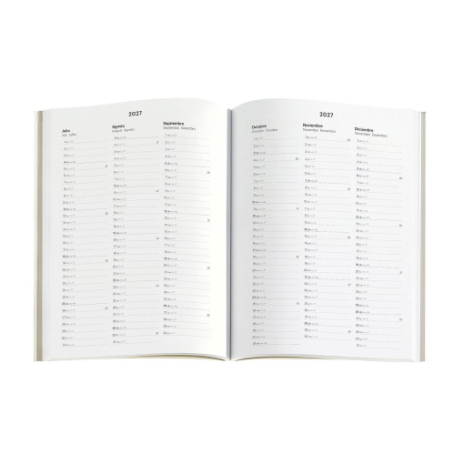 Weekly agenda 140x190mm 2027 Miquelrius Back to Basics blue