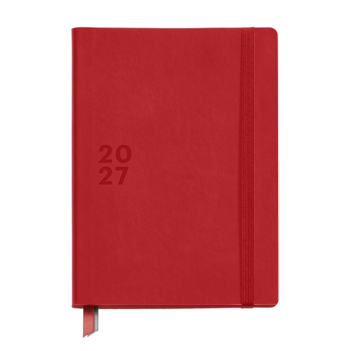 Weekly planner 140x190mm 2027 Miquelrius Back to Basics red