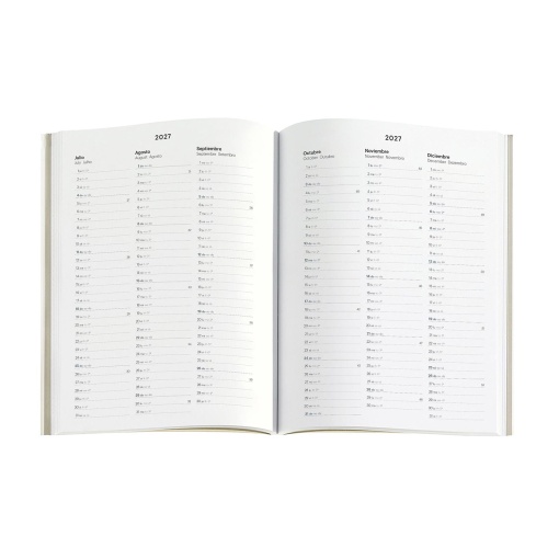 Weekly planner 140x190mm 2027 Miquelrius Back to Basics red