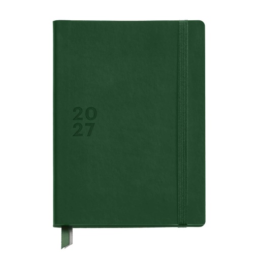 A5 2027 Daily Planner Miquelrius Plus Back to Basics Green