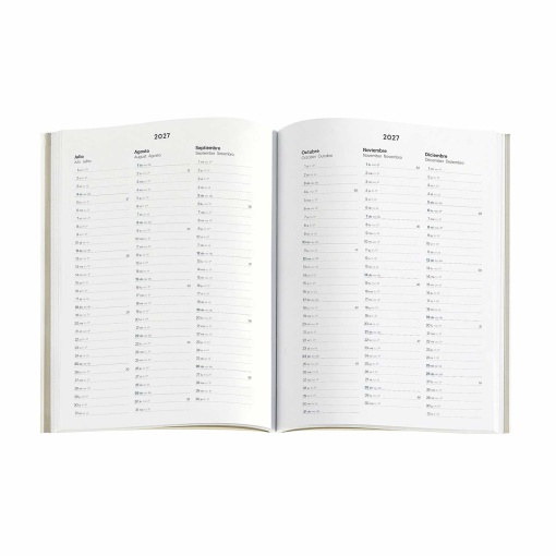 A5 2027 Daily Planner Miquelrius Plus Back to Basics Green