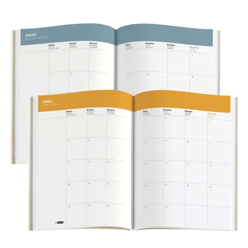 A5 2027 Daily Planner Miquelrius Plus Back to Basics Green