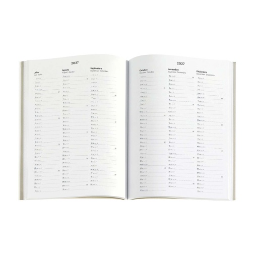 Agenda semanal 140x190mm 2027 Miquelrius Plus Back to Basics verde