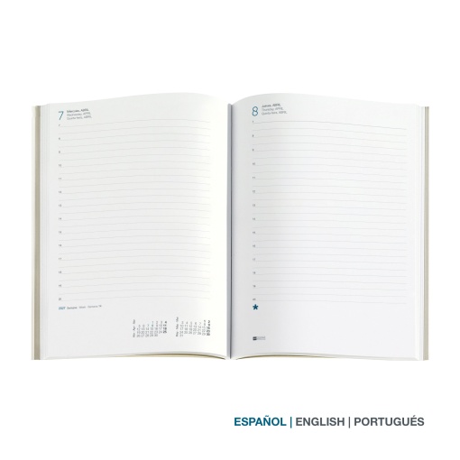 A5 2027 Daily Planner by Miquelrius Plus, Graphic Camouflage