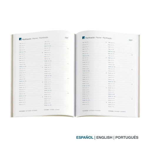 A5 2027 Daily Planner by Miquelrius Plus, Graphic Camouflage