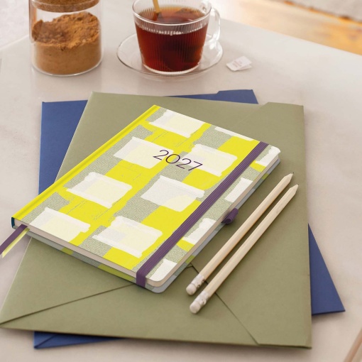 A5 2027 Daily Planner by Miquelrius Plus, Graphic Squares