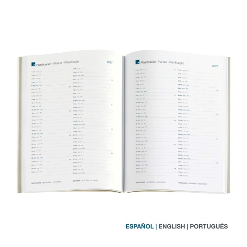Weekly planner A5 2027 Miquelrius Plus Graphic Squares