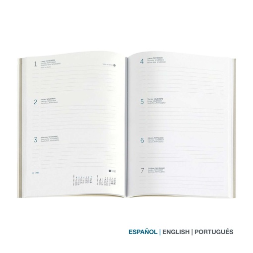 Agenda semanal A5 2027 Miquelrius Plus Natura Coloured Field