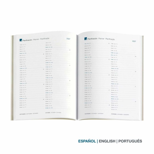 Agenda semanal A5 2027 Miquelrius Plus Natura Coloured Field