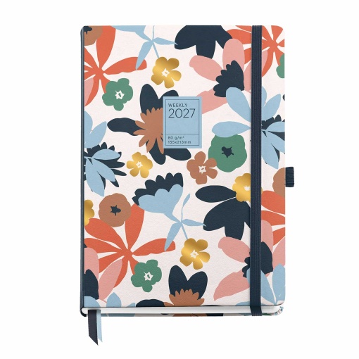 A5 2027 Daily Planner by Miquelrius Plus, Natural Colored Field