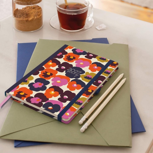 Weekly agenda A5 2027 Miquelrius Plus Natura Bold Flowers