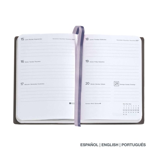 Agenda semanal 122x168mm 2027 Miquelrius Journal Gráfica Mar Azul