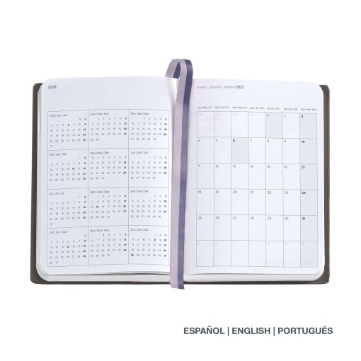 Agenda semanal 122x168mm 2027 Miquelrius Journal Gráfica Mar Azul