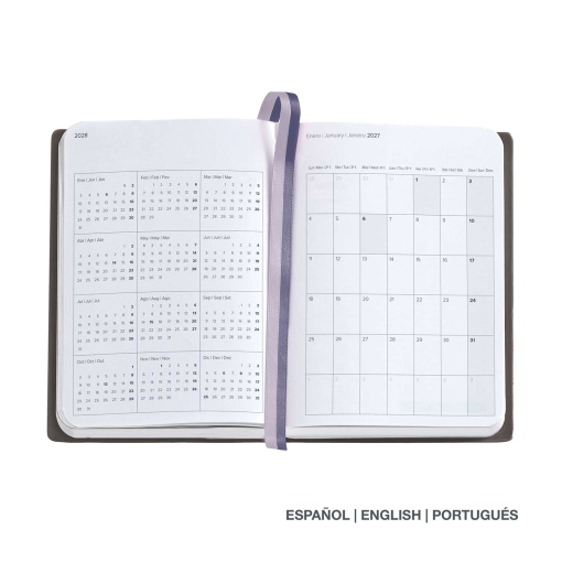 Agenda diaria 122x168mm 2027 Miquelrius Journal Gráfica Mar Azul