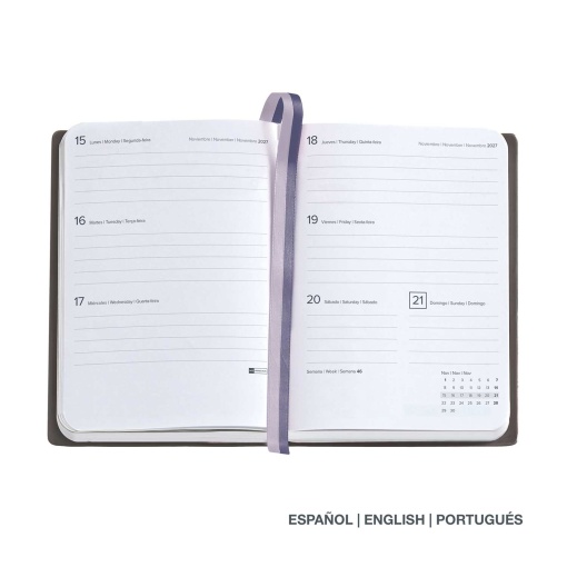 Agenda semanal 122x168mm 2027 Miquelrius Journal Gráfica Blobs