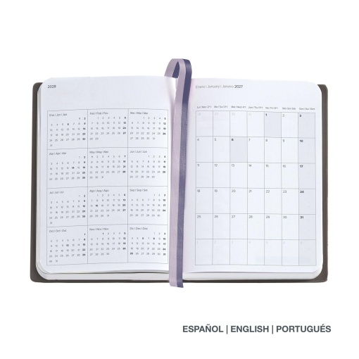 Agenda semanal 122x168mm 2027 Miquelrius Journal Gráfica Blobs
