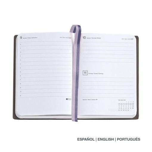 Agenda diária 122x168mm 2027 Miquelrius Journal Gráfica Blobs