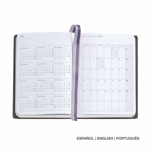 Agenda diária 122x168mm 2027 Miquelrius Journal Gráfica Blobs