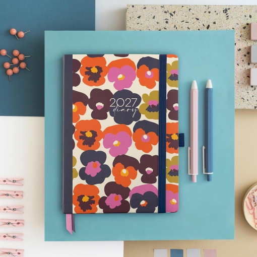 Agenda diária 122x168mm 2027 Miquelrius Journal Natura Bold Flowers